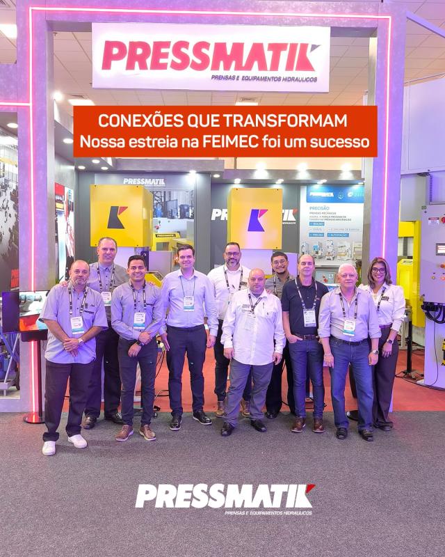 Nossa equipe comercial que nos representou na FEIMEC 2026